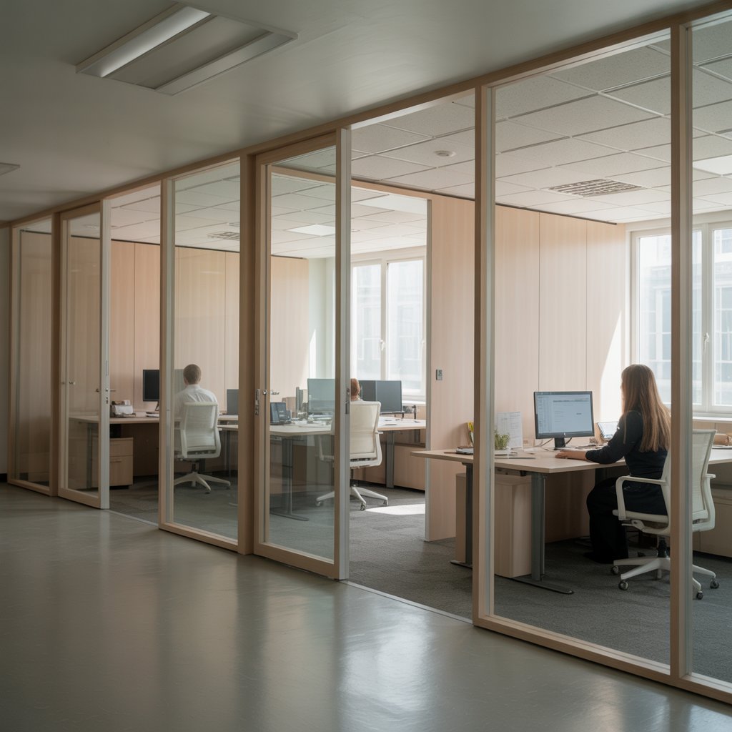 office partitions with door