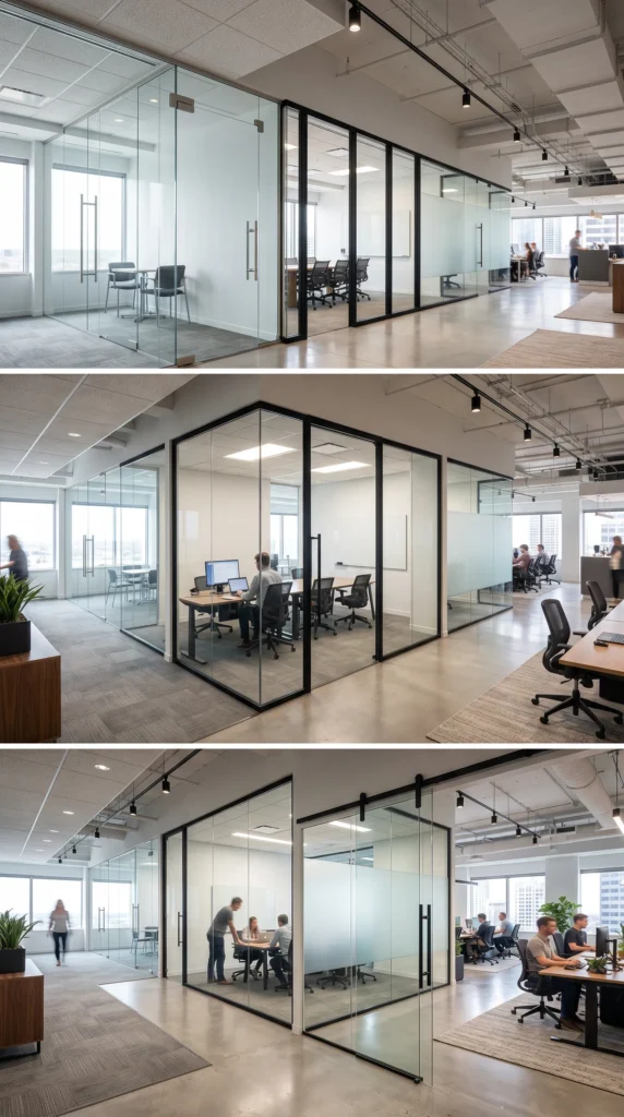 Types of Glass Office Partitions