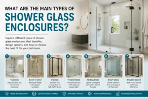 type of shower glass enclosure
