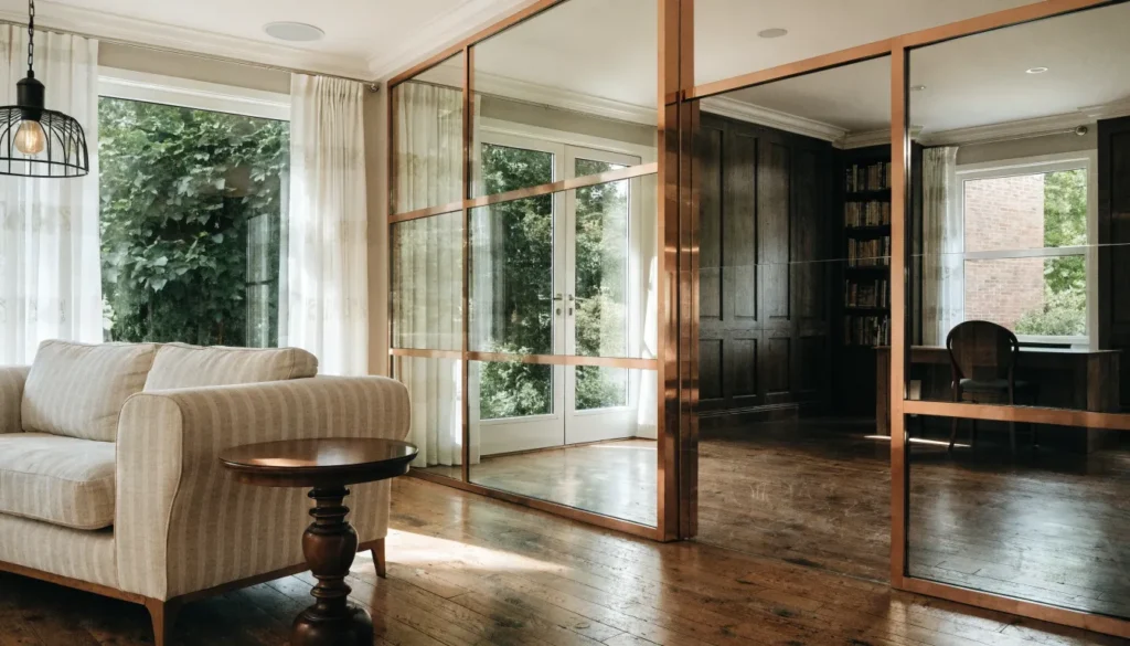Room Partition with Glass